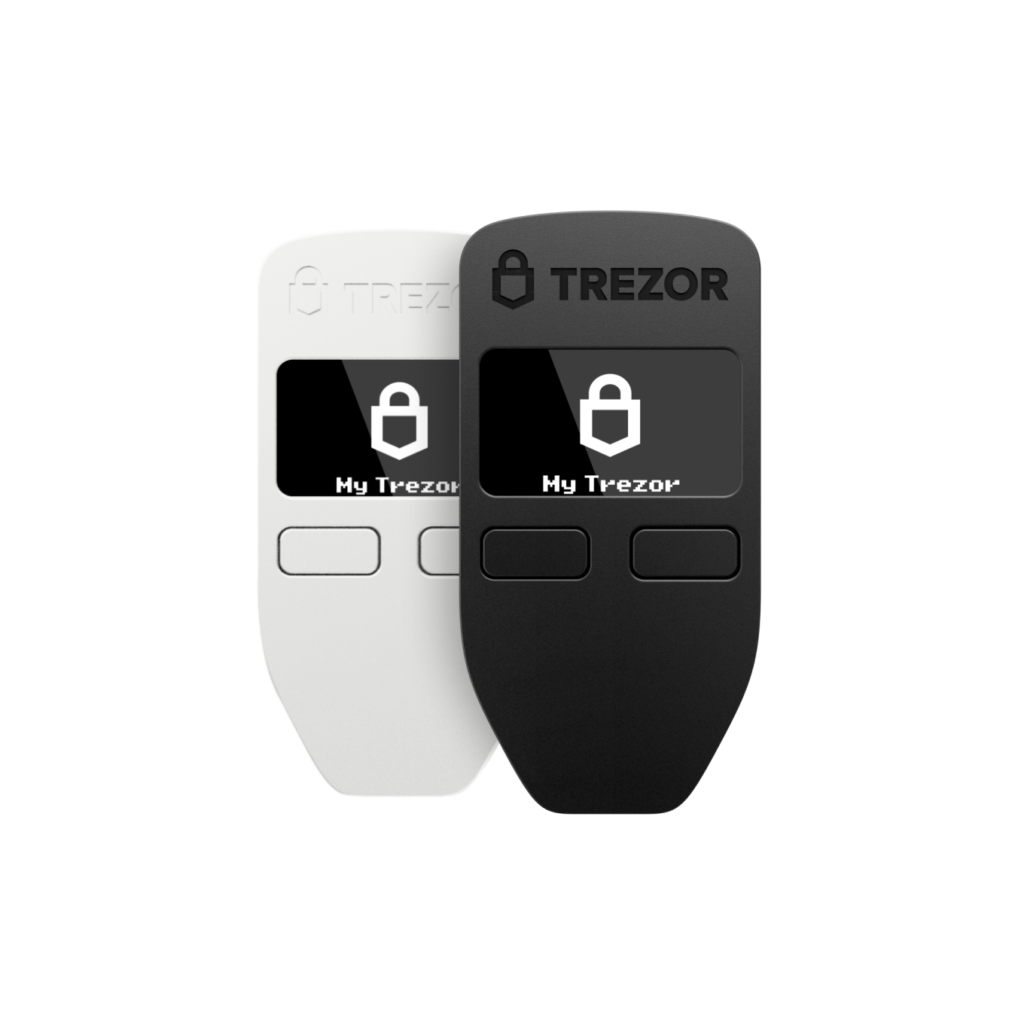 Trezor cold wallet: Black and White
